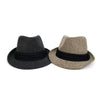 Fall/Winter Rhombus Geometric Trilby Fedora Hat with Black Band Trim - H1805025 - Bundle Bus