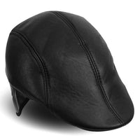 Fall/Winter Traditional Leather Ivy Hat with Ear Flaps - H177306 - Bundle Bus