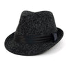 Fall/Winter Trilby Fedora Hat with Black Band Trim - H1805018 - Bundle Bus