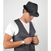 Fall/Winter Trilby Fedora Hat with Black Band Trim - H1805018 - Bundle Bus