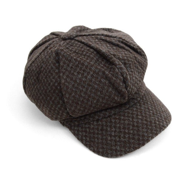 Fall/Winter Unisex British Newsboy Soft Weave Beret Style Cap - WNH1762-64 - Bundle Bus