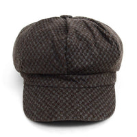 Fall/Winter Unisex British Newsboy Soft Weave Beret Style Cap - WNH1762-64 - Bundle Bus