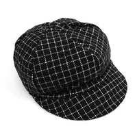 Fall/Winter Unisex British Newsboy Windowpane Beret Style Cap - WNH1760-63 - Bundle Bus