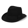 Fall/Winter Wide Brim Trilby Fedora Hat with Black Band Trim - H1805264 - Bundle Bus