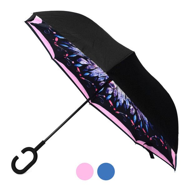 Feather Double Layer Inverted Umbrella -IUM18061 - Bundle Bus