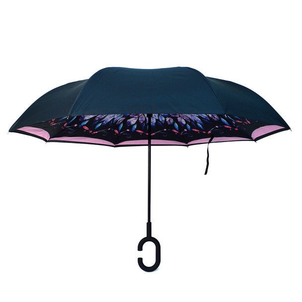 Feather Double Layer Inverted Umbrella -IUM18061 - Bundle Bus