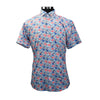 Flamingo Paradise - Men's Short Sleeve Stretch - Bundle Bus