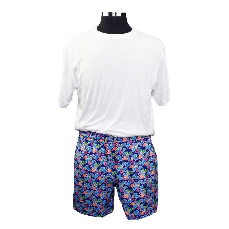 Flamingo Sodalite - Swim Trunks - Bundle Bus