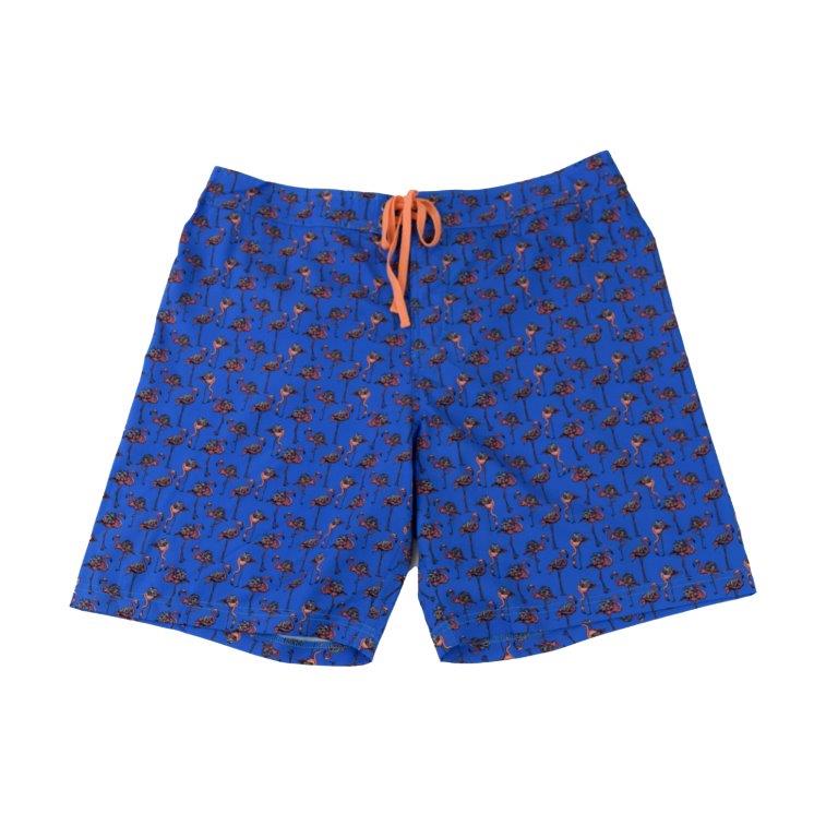 Flamingos - Men's Printed Boardshort - Bundle Bus