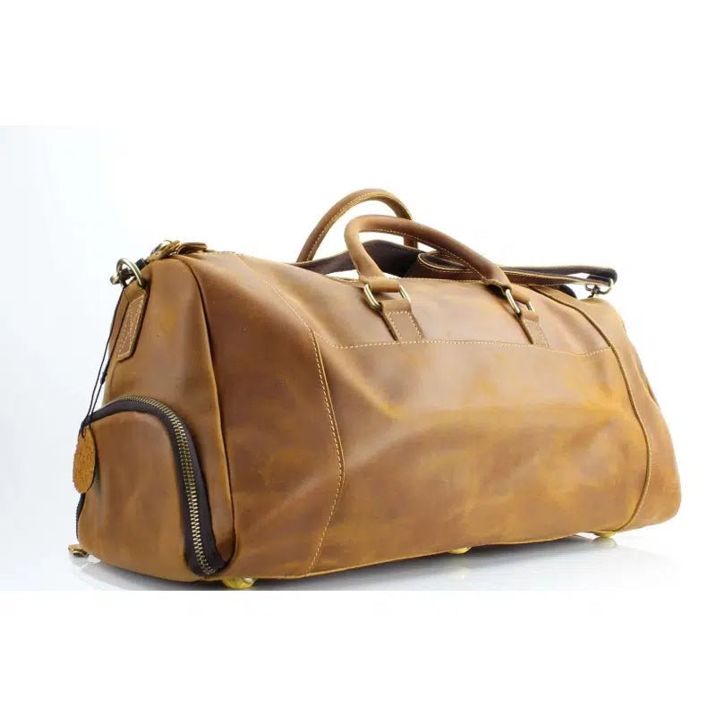 Flap over oil pull up duffel bag #AB 1812 - Bundle Bus