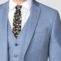 Floral Cotton Slim Tie 2.5" - NVC-FLORAL10 - Bundle Bus