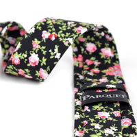 Floral Cotton Slim Tie 2.5" - NVC-FLORAL10 - Bundle Bus