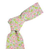 Floral Cotton Slim Tie 2.5" - NVC-FLORAL2 - Bundle Bus