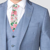 Floral Cotton Slim Tie 2.5"- NVC-FLORAL3 - Bundle Bus