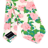 Floral Cotton Slim Tie 2.5"- NVC-FLORAL3 - Bundle Bus