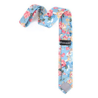 Floral Cotton Slim Tie 2.5" - NVC-FLORAL4 - Bundle Bus