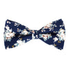 Floral Wedding Cotton Banded Bow Tie - NFCB17117 - Bundle Bus