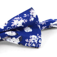 Floral Wedding Cotton Banded Bow Tie - NFCB17118 - Bundle Bus