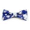 Floral Wedding Cotton Banded Bow Tie - NFCB17118 - Bundle Bus