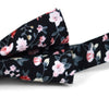 Floral Wedding Cotton Banded Bow Tie - NFCB17121 - Bundle Bus