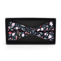 Floral Wedding Cotton Banded Bow Tie - NFCB17121 - Bundle Bus