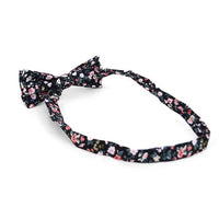 Floral Wedding Cotton Banded Bow Tie - NFCB17121 - Bundle Bus