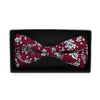 Floral Wedding Cotton Banded Bow Tie - NFCB17128 - Bundle Bus