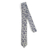 Floral Wedding Ivory & Navy 2.5" Cotton Slim Tie - NVC17122 - Bundle Bus