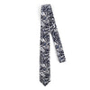 Floral Wedding Navy & White 2.5" Cotton Slim Tie - NVC17137 - Bundle Bus