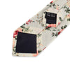 Floral Wedding Red & White 2.5" Cotton Slim Tie - NVC17131 - Bundle Bus