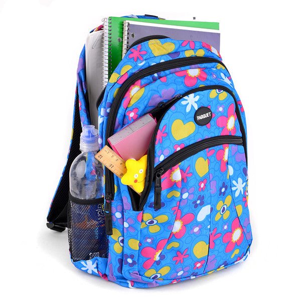 Flower & Heart Pattern Novelty Backpack - NVBP01 - Bundle Bus