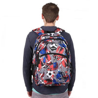 Football & Soccer Pattern Novelty Backpack-NVBP-46 - Bundle Bus