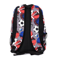 Football & Soccer Pattern Novelty Backpack-NVBP-46 - Bundle Bus