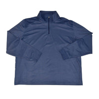FX Fusion Golf Microdot 2 Color Stitch Performance Long Sleeve Zippered Polo FGM10 - Bundle Bus