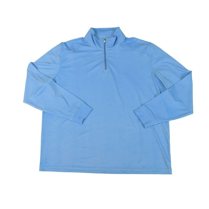 FX Fusion Golf Microdot 2 Color Stitch Performance Long Sleeve Zippered Polo FGM10 - Bundle Bus