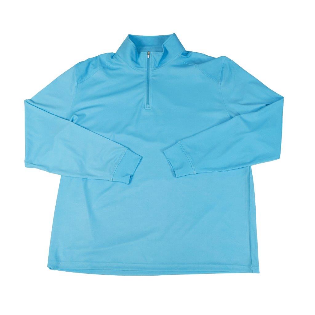 FX Fusion Golf Microdot 2 Color Stitch Performance Long Sleeve Zippered Polo FGM10 - Bundle Bus