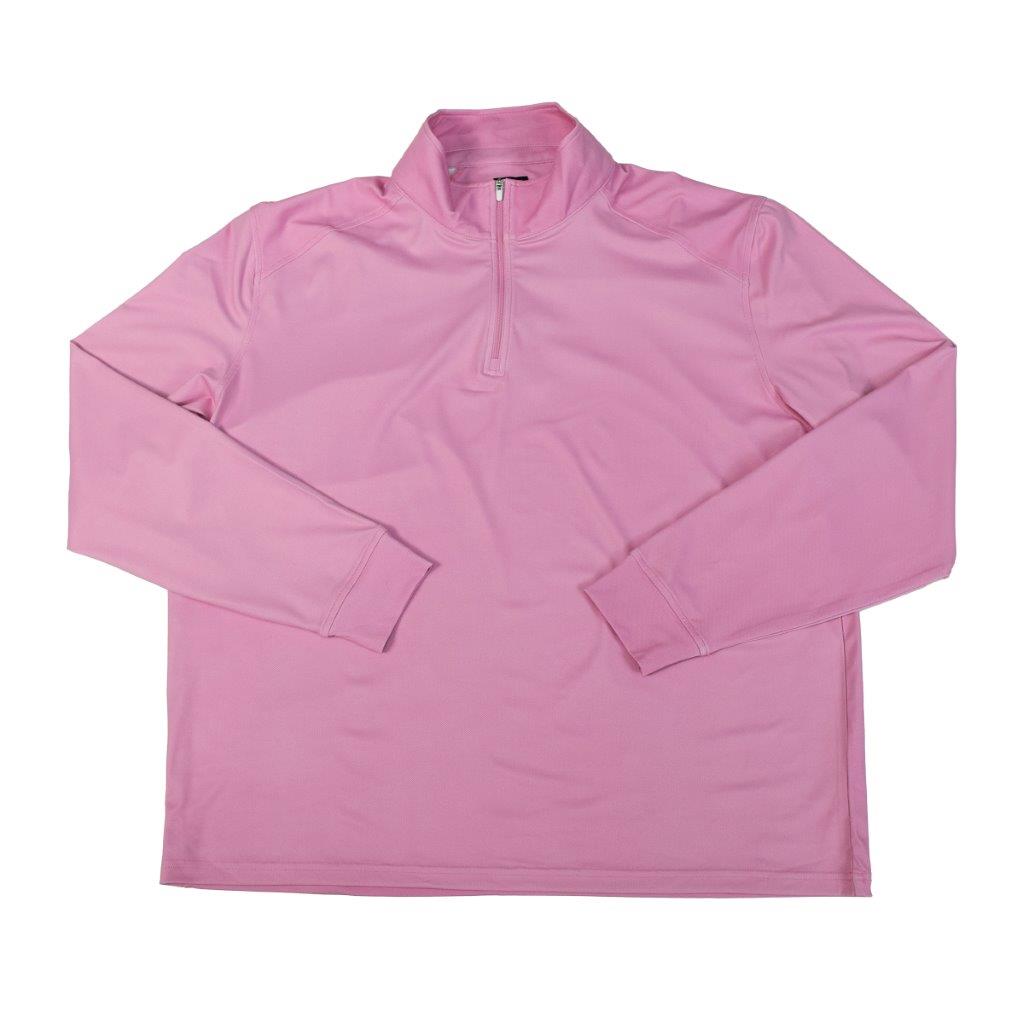 FX Fusion Golf Microdot 2 Color Stitch Performance Long Sleeve Zippered Polo FGM10 - Bundle Bus