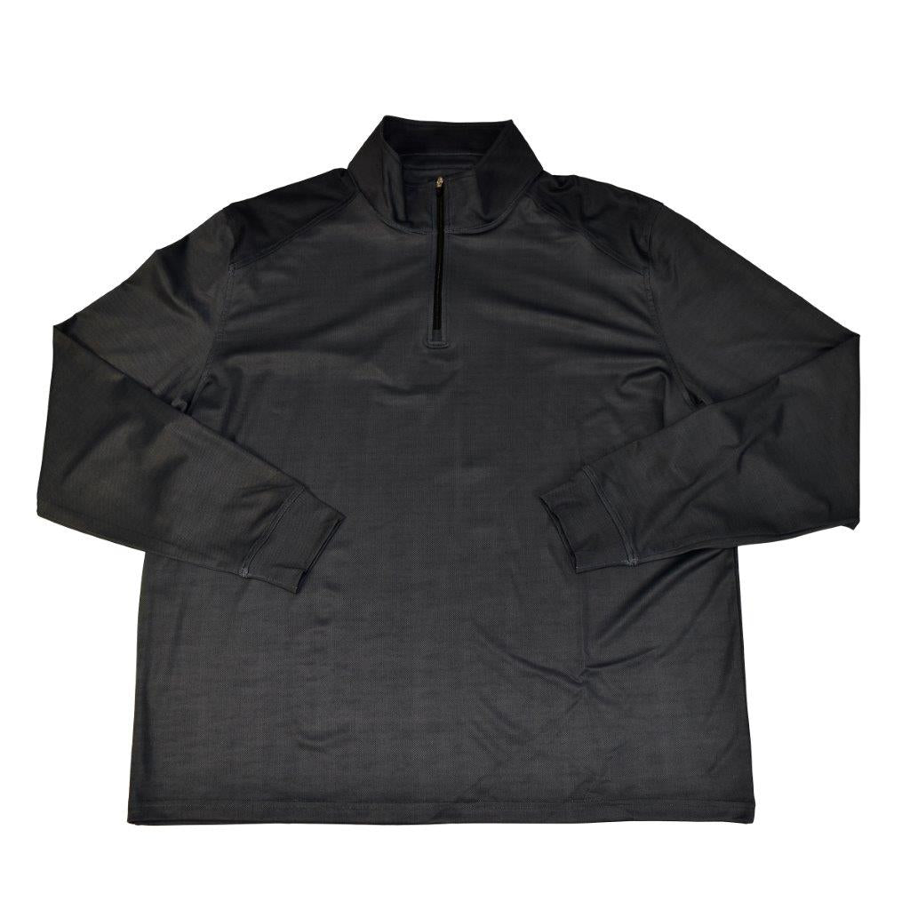FX Fusion Golf Microdot 2 Color Stitch Performance Long Sleeve Zippered Polo FGM10 - Bundle Bus