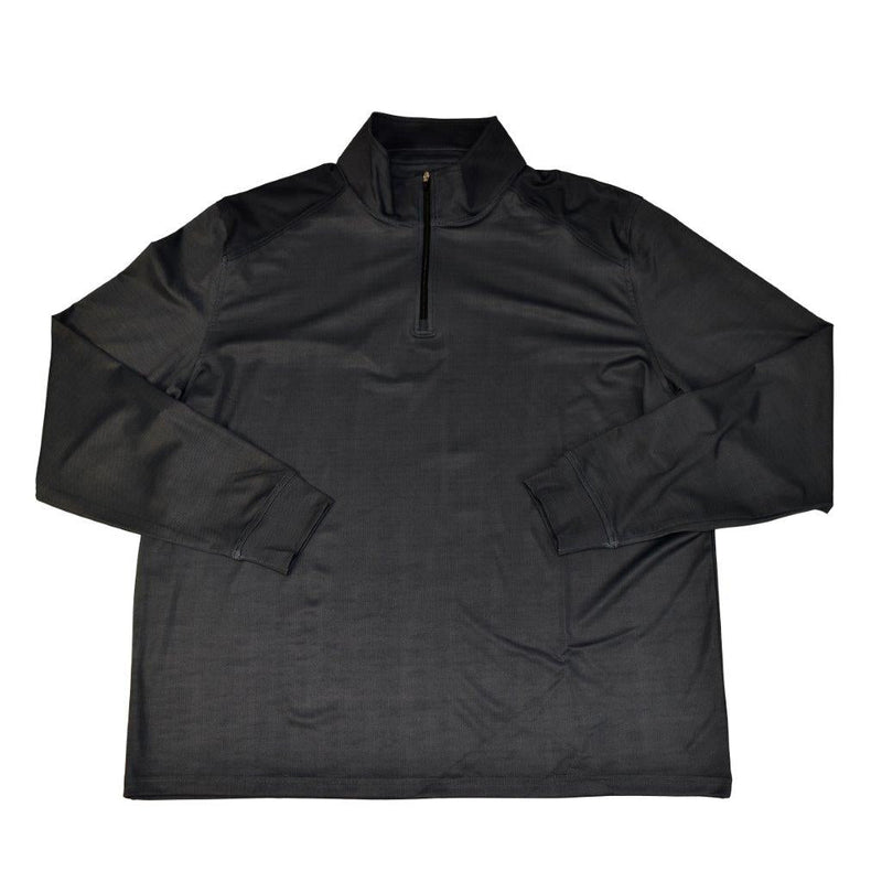 FX Fusion Golf Microdot 2 Color Stitch Performance Long Sleeve Zippered Polo FGM10 - Bundle Bus