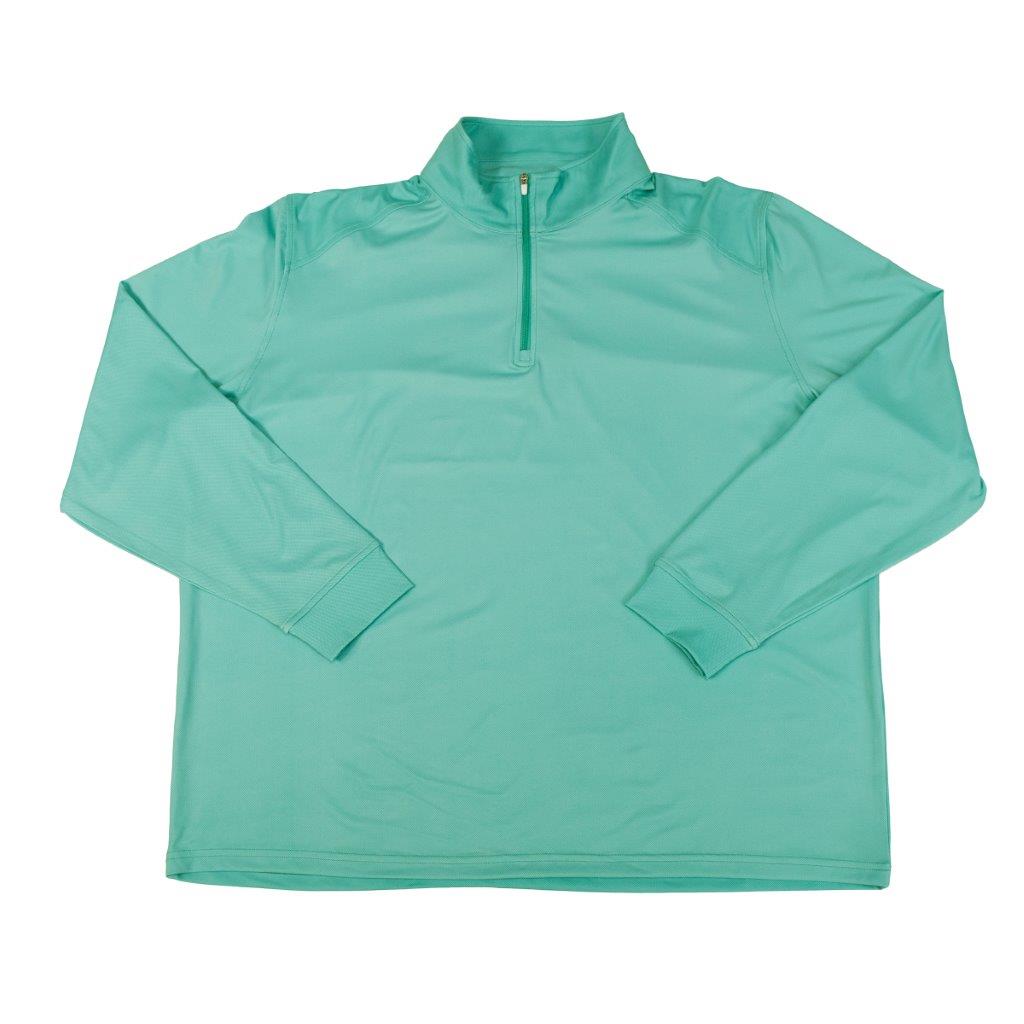 FX Fusion Golf Microdot 2 Color Stitch Performance Long Sleeve Zippered Polo FGM10 - Bundle Bus