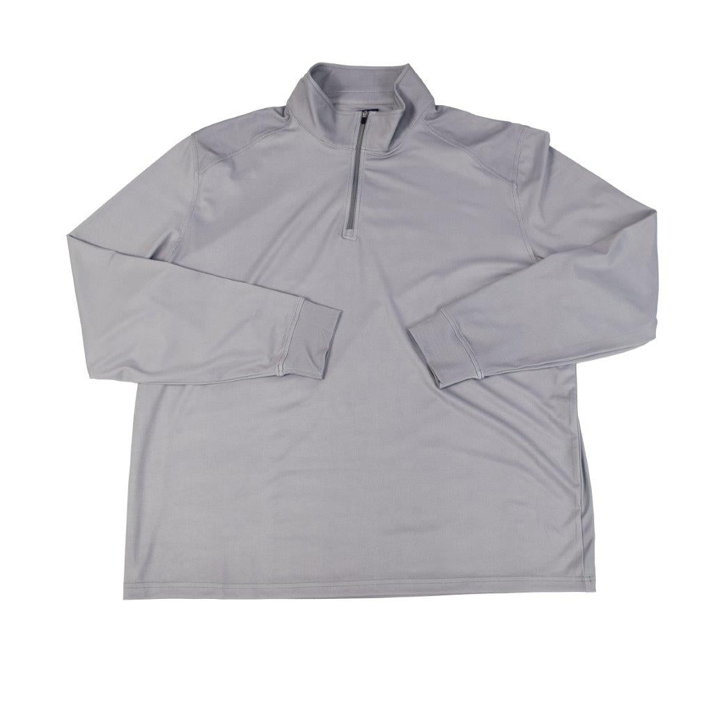 FX Fusion Golf Microdot 2 Color Stitch Performance Long Sleeve Zippered Polo FGM10 - Bundle Bus