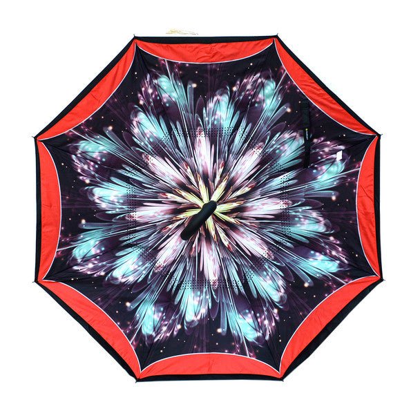 Galaxy Flower Double Layer Inverted Umbrella - UM18070 - Bundle Bus