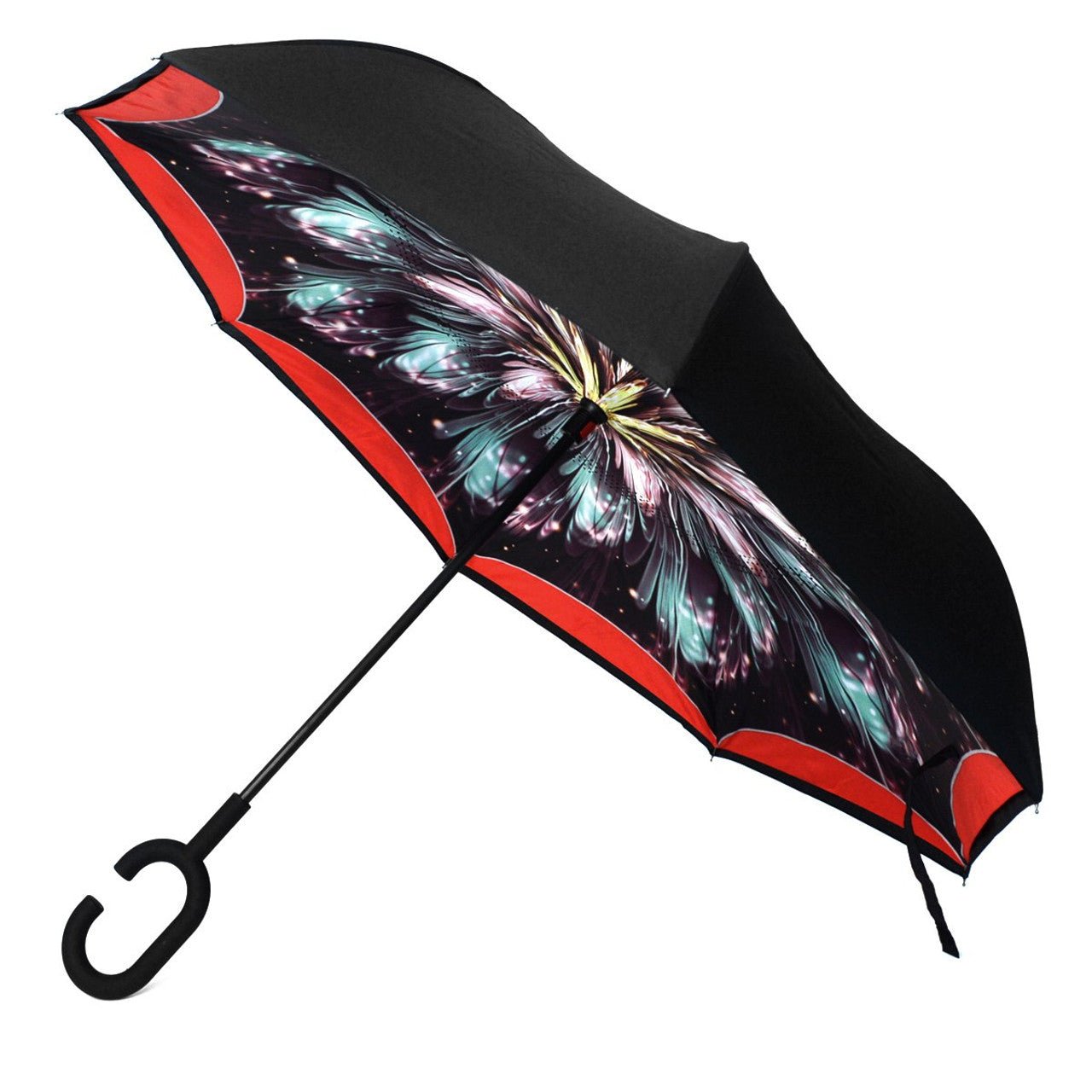 Galaxy Flower Double Layer Inverted Umbrella - UM18070 - Bundle Bus