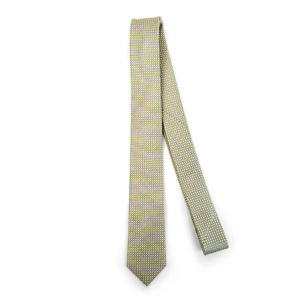 Geometric Microfiber Poly Woven 2.25" Slim Tie - MPWS5909 - Bundle Bus