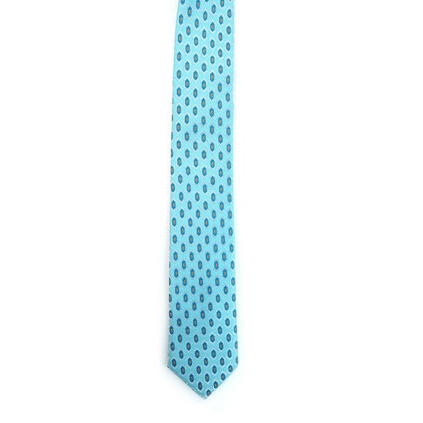 Geometric Microfiber Poly Woven 2.25" Slim Tie - MPWS5915 - Bundle Bus