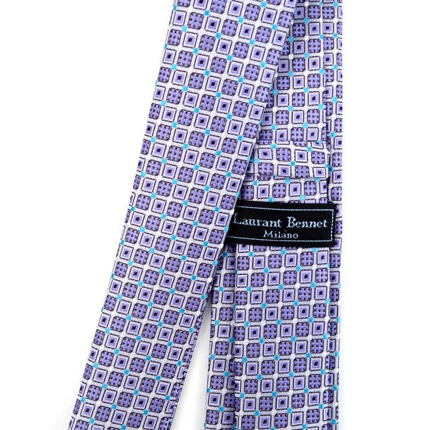 Geometric Microfiber Poly Woven 2.25" Slim Tie - MPWS5917 - Bundle Bus