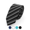 Geometric Microfiber Poly Woven 2.25" Slim Tie - MPWS5918 - Bundle Bus