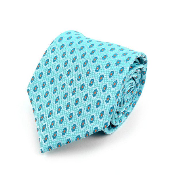 Geometric Microfiber Poly Woven Tie - MPW5915 - Bundle Bus