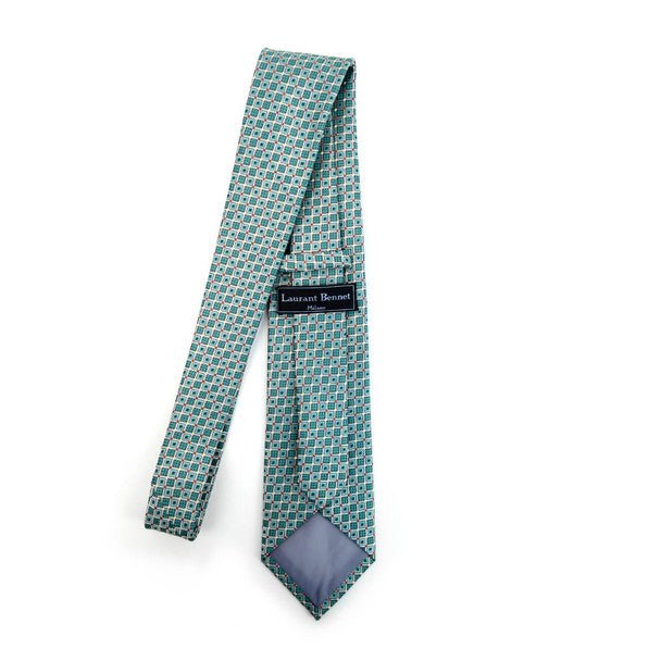 Geometric Microfiber Poly Woven Tie - MPW5917 - Bundle Bus