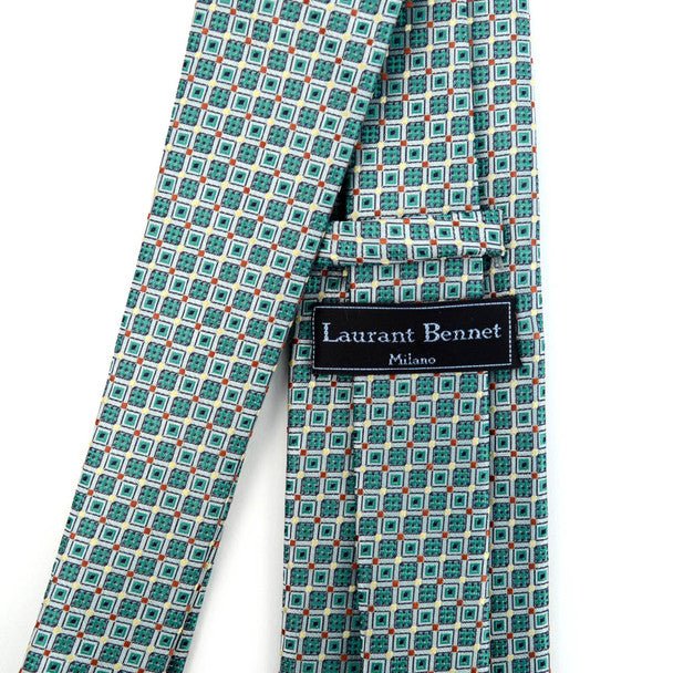 Geometric Microfiber Poly Woven Tie - MPW5917 - Bundle Bus